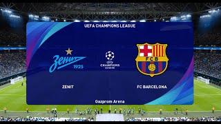 PES 21 Зенит-Барселона Финал Лиги Чемпионов УЕФА