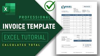  How to Create an Invoice Template in Excel - 2024