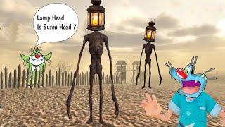 Lamp Head Is Siren Head ? Lamp Head Horror Game With Oggy and Jack