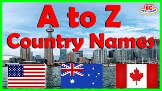 A to Z Country Name | ABC Countries for Toddlers | Learn Alphabet with Countries and Flags