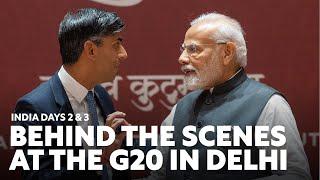 Rishi Sunak behind the scenes at the G20 in Delhi | India Day 2 & 3