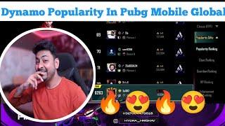 Dynamo Popularity In Pubg Mobile Global  | Hydra Esports