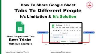 How to share Google Sheet Tabs to different people