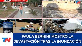 El temporal que provocó la inundación en Bahía Blanca dejó a la ciudad totalmente destrozada