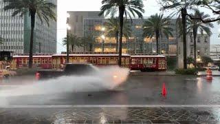 Canal Street flooding from Fox 8 viewer David Mora