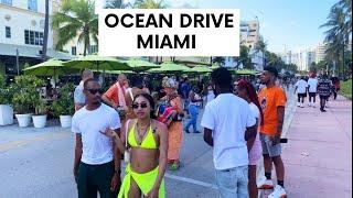 OCEAN DRIVE WALKING TOUR in Miami Beach 4K 2021