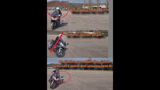 U-turns with a FJR1300: Energetic Drivability technic VS Look+Friction zone+counterweight technic :)