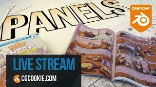 PANELS - creating a comic in Blender - Livestream