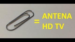 Clip Antena HDTV con clip metalico sencilla y sin costo