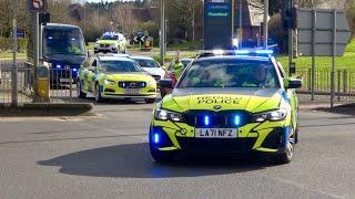 STOP!! ARMED Police Escort CAT A MURDER SUSPECT Convoy to Cardiff Crown Court