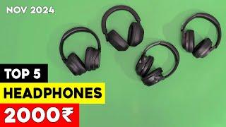 Top 5 Best Overhead Wireless Headphones Under 2000 in 2024  Best Bluetooth Headphones Under 2000 