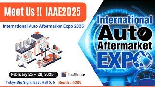 Meet Us at IAAE 2025 (Tokyo)  |  Unlock the Future of Automotive Aftermarket with TecAlliance!