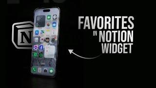 How to Add Favorites At Notion Widget iPhone (tutorial)