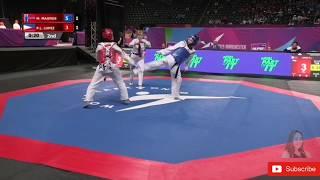 Pauline Lopez (PHI) vs Magnus M. (NOR) - 2019 World Taekwondo Championships Manchester