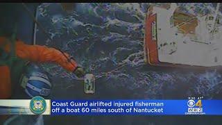 Coast Guard Airlifts Injured Fisherman 60 Miles South Of Nantucket