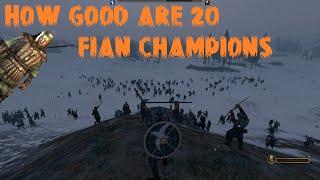 How Good are 20 Fian Champions? | M&B II : Bannerlord