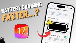 How To Fix Battery Draining Faster Issue After iOS 17.4.1 | SOLVED!