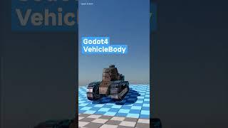 #godot4 #godotengine VehicleBody Tank