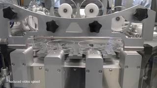 Plate Pourer, Filling Line for Compartment Petri Dishes | VARO