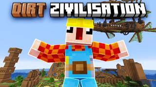 Ich baue eine Dirt-Zivilisation in Minecraft (+ Film)