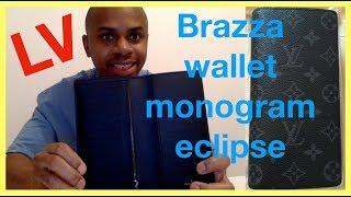 LOUIS VUITTON Brazza Wallet Monogram Eclipse ヴィトン・ブラザ財布モノグラム - YoYo toujours opérationnel