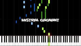 Mistral Gagnant Renaud Séchan Piano Cover Piano Tutorial Synthesia Piano Relaxing Piano Music