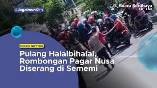 Pulang Halalbihalal, Rombongan Pagar Nusa Diserang di Sememi