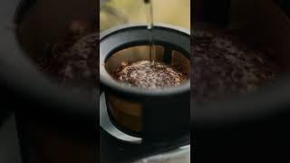 brewing #pourovercoffee outdoor | Cores Coffee flat bottom dripper | #morningcoffee #asmr