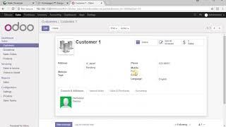 Odoo10 Create Products, Customers and Vendors