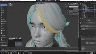 Blender hair mesh to particle hair! Tutorial [Long version] #b3d #hair