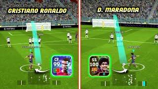Free Cristiano Ronaldo vs Free Epic D. Maradona | Who is Best? | efootball 2024 