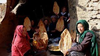 Big Family Bake Local Bread for their Oldest Daughter and her Husband,Village life Afghanistan