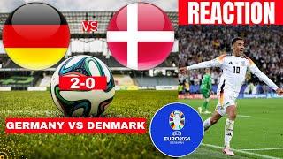 Germany vs Denmark 2-0 Live Stream Euro 2024 Knockout Football Match Score Commentary Highlights