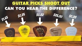 Guitar Pick Shootout: $25 vs 25¢! The easiest way to improve your guitar tone and playing.