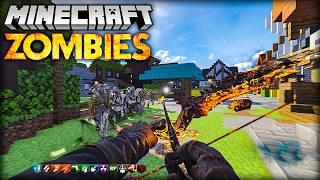 Minecraft CoD Zombies with BOWS and STAFFS... (Black Ops 3)