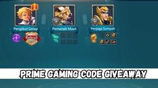 5 Amazon prime gaming code Giveaway- Lords mobile || Free P2P hero??