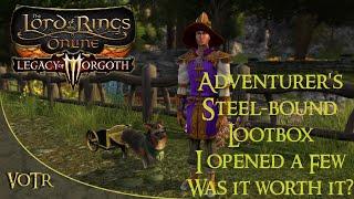 Adventurer's Steel-bound Lootbox - I opened a Few, Was it worth it? Remove Caps  | A LOTRO Wardrobe.