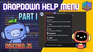 Help Command Dropdown Menu | Part 1 | Discord.JS v13 Tutorial