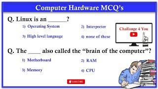 Most Important MCQ's on Computer Hardware | Top 50 Computer mcq #computermcq #computer #hardware