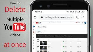 How To Delete Multiple YouTube Videos at once on Mobile  Android or iPhone