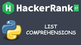 List Comprehensions | Python HackerRank Solution | Medium | Basic Data Types | Hindi