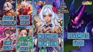 MLBB BIG UPDATE - BEATRIX SKIN COLLECTOR AUGUST, MATHILDA COLLECTOR, REVAMPED GLOO, MARTIS ALLSTAR