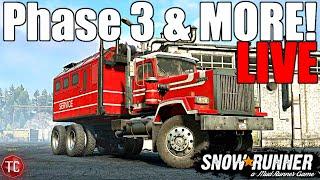 SnowRunner LIVE: PHASE 3 Public Test Server UPDATE! NEW TRUCK, Missions, & MORE!