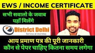 Income Certificate Required Documents | Income Certificate | Ews Certificate | Ews Admission |
