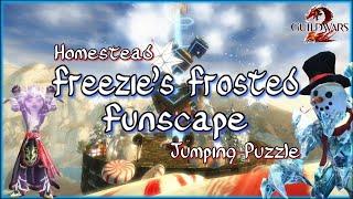 Guild Wars 2 | Homestead Jumping Puzzles | Freezie's Frosted Funscape (Wintersday)