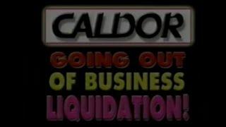 Caldor going out of business commercial (1999)