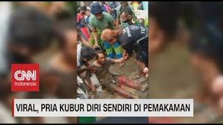 Viral, Pria Kubur Diri Sendiri di Pemakaman