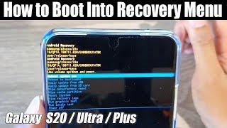 How to Boot Into Recovery Menu On Galaxy S20 / Ultra / Plus/ Ultra / Plus