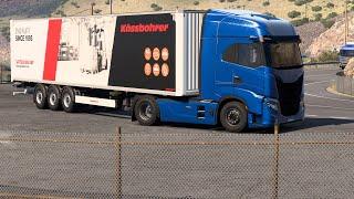 ETS 2 - Iveco S-Way Transporting Batteries from Heraklion Part 2