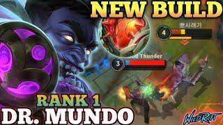 DR.MUNDO TANK KILLER BUILD! AGGRESSIVE TOP MVP PLAY - TOP 1 GLOBAL DR.MUNDO BY 뽀시래기 - WILD RIFT